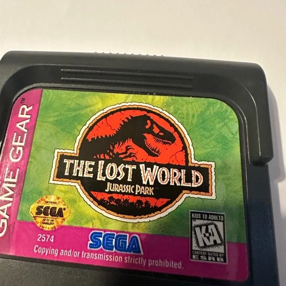Sega Game Gear The Lost World: Jurassic Park Game Cartridge - Picture 3 of 7